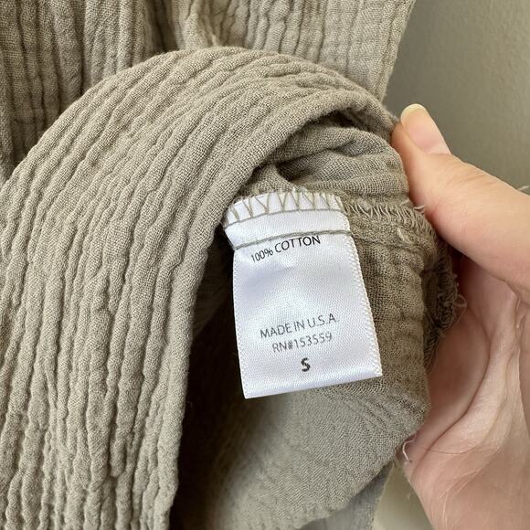 It Is Well Mandarin Gauze Dress Organic Cotton Made In California - Picture 8 of 11